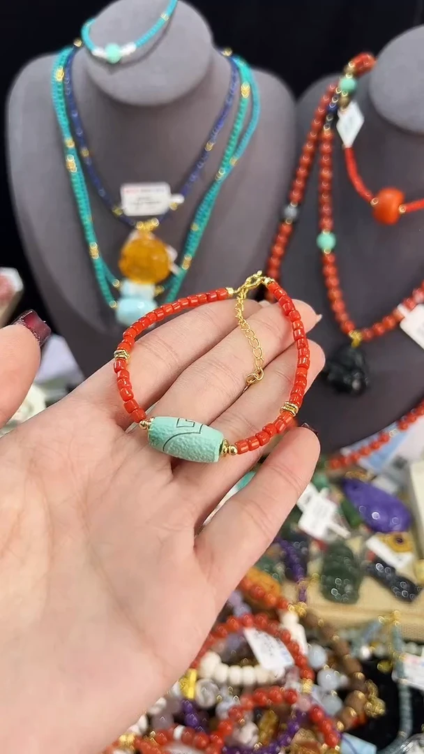 【闪购商品】玛瑙/玉髓手链银S925镶嵌手串