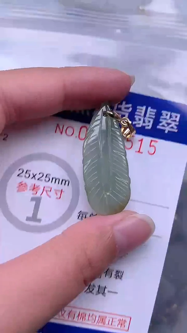 翡翠未镶嵌吊坠(不含链)1