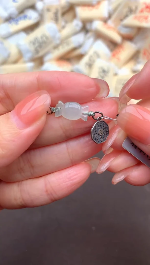 翡翠挂件银S925镶嵌一