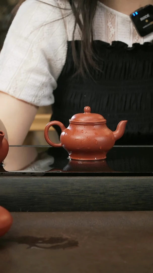 茶壶紫砂18，高宫灯，朱泥，