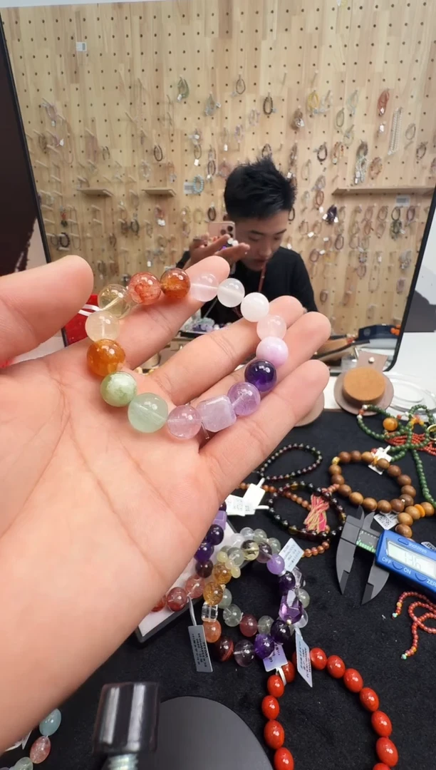 未镶嵌手链水晶村0165 约12.9mm