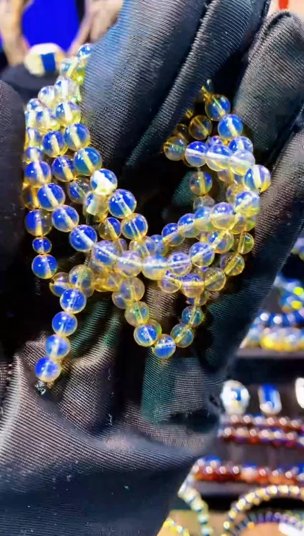 【闪购商品】琥珀珠宝奇石未镶嵌5mm高蓝108串