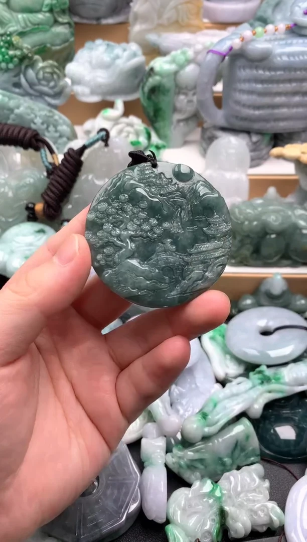 吊坠(不含链)未镶嵌翡翠1