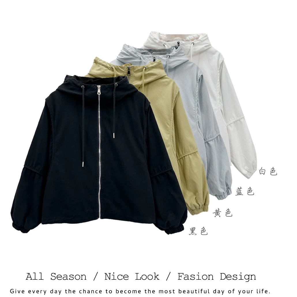 977/463    早春多色百搭舒适短款冲锋衣外套2025休闲#352