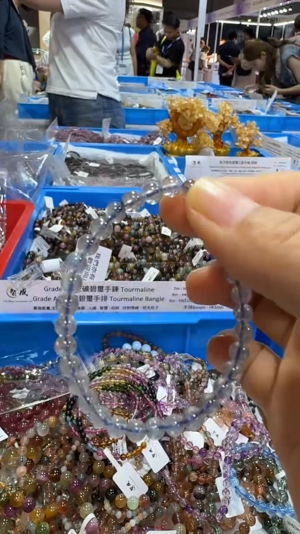 未镶嵌手链水晶5MM灰月光