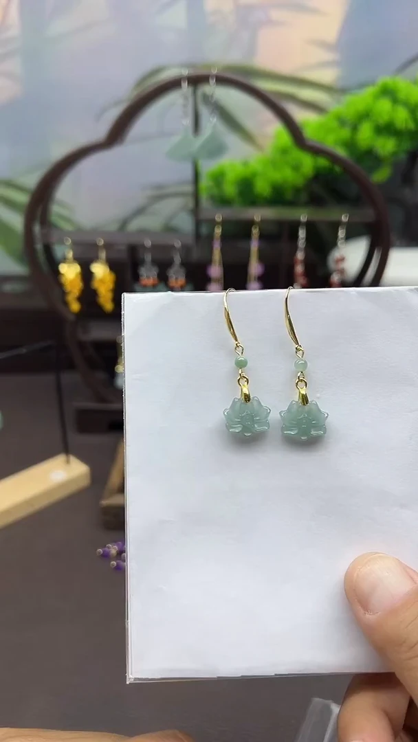 未镶嵌翡翠耳饰313