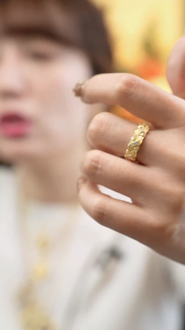 合金琉璃5689码，草编戒指