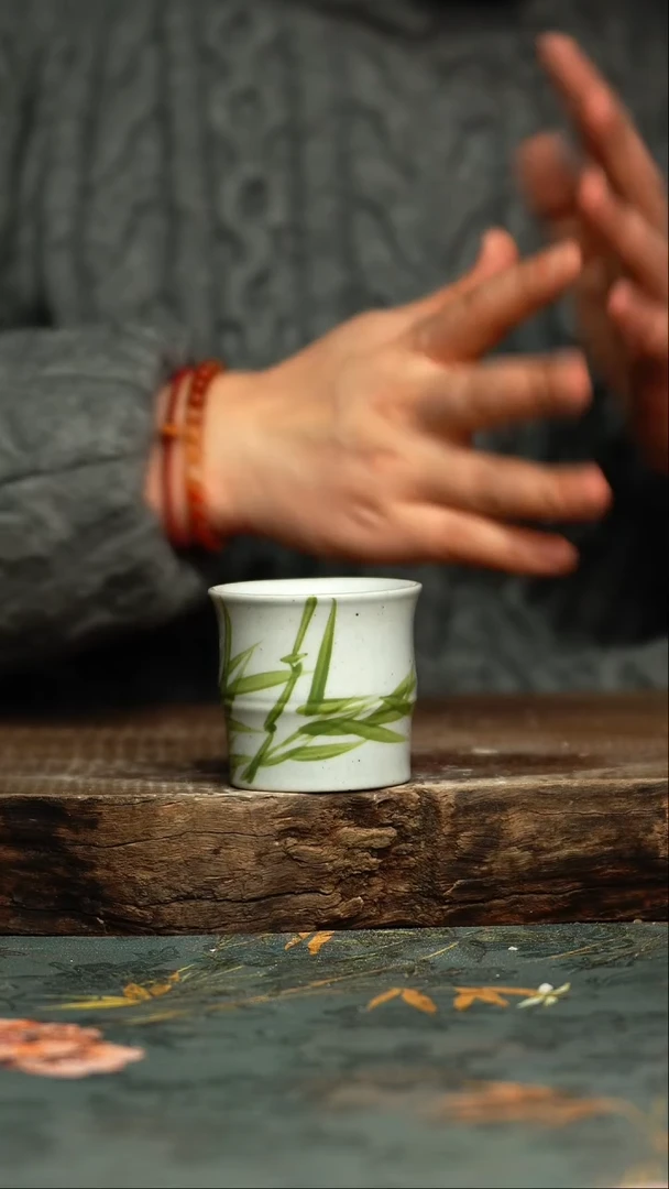 【闪购商品】杯 釉下彩手工手绘同款陶器