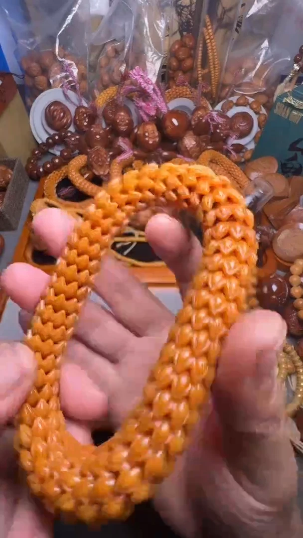 手串橄榄核猴头莲花