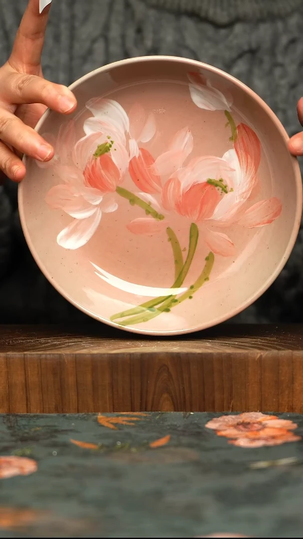 杯釉下彩手工手绘同款陶器