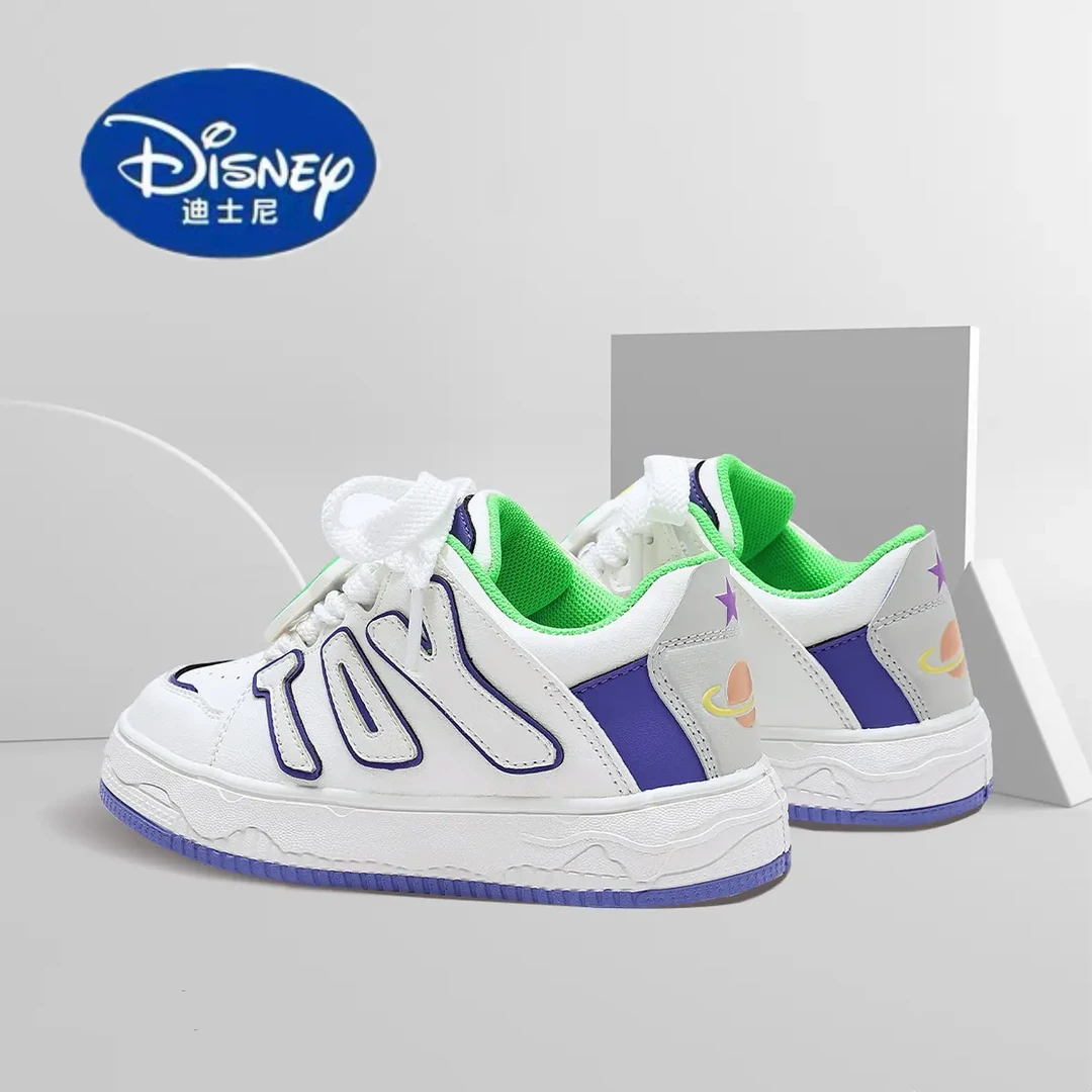 【1026】迪士尼童鞋春秋时尚百搭女童男童透气软底低帮板鞋复古