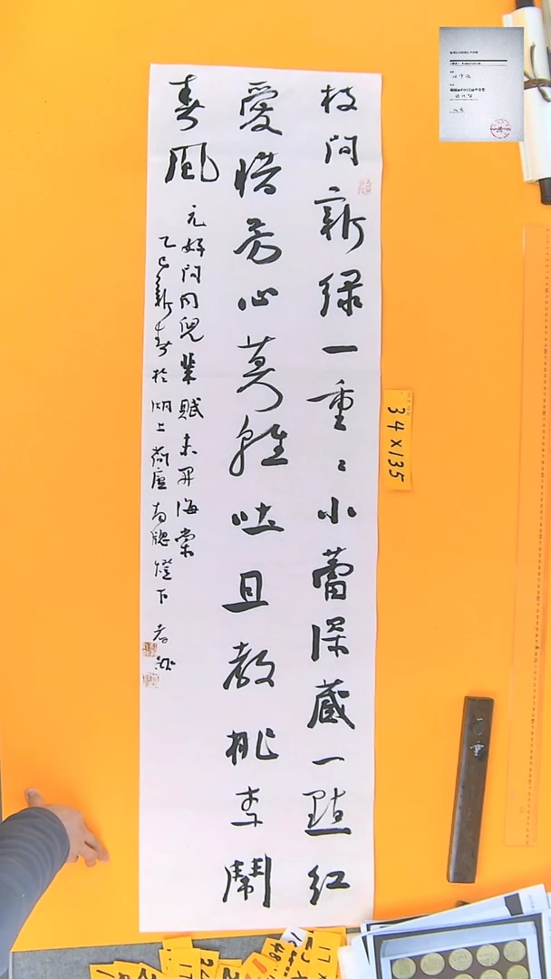 【闪购商品】书法江孝龙书法枝间新录34*135