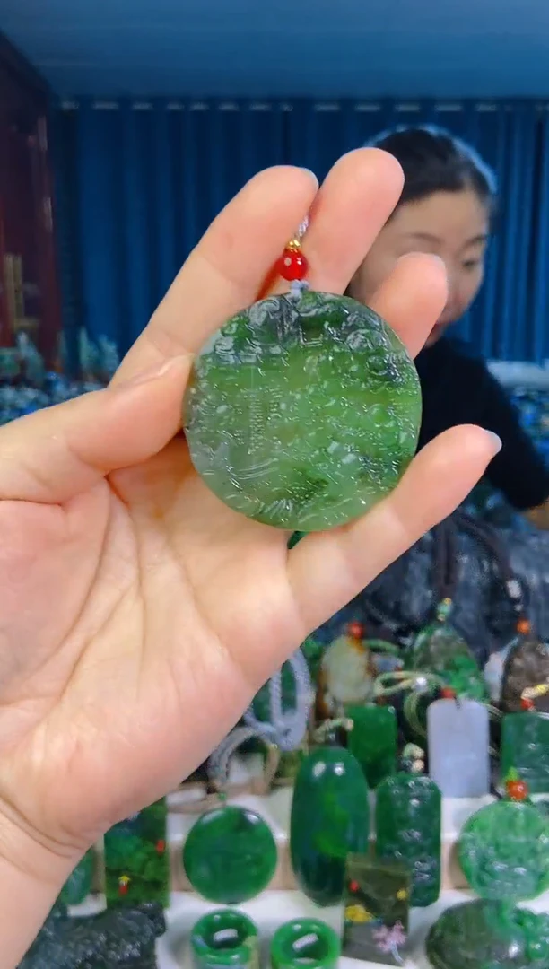 和田玉未镶嵌挂件1