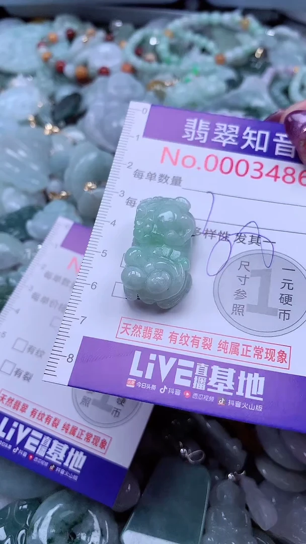 翡翠未镶嵌吊坠(不含链)3486