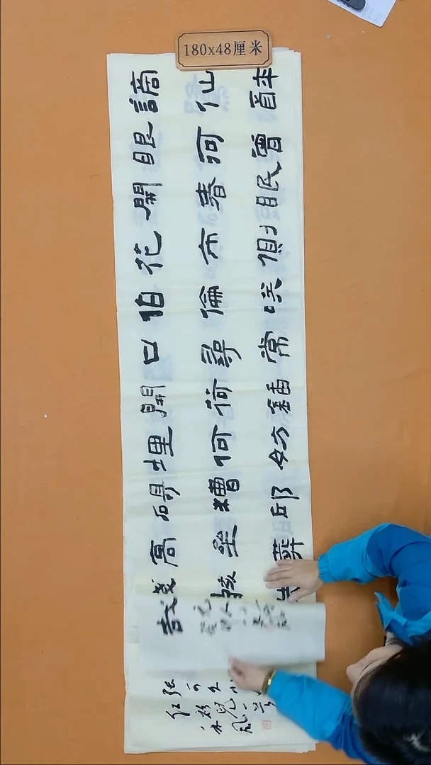 书法刘新泽 （禾风）河南 兰亭书家 48*180