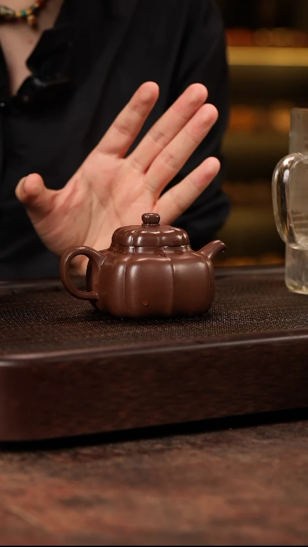 茶壶紫砂筋纹底槽清壶