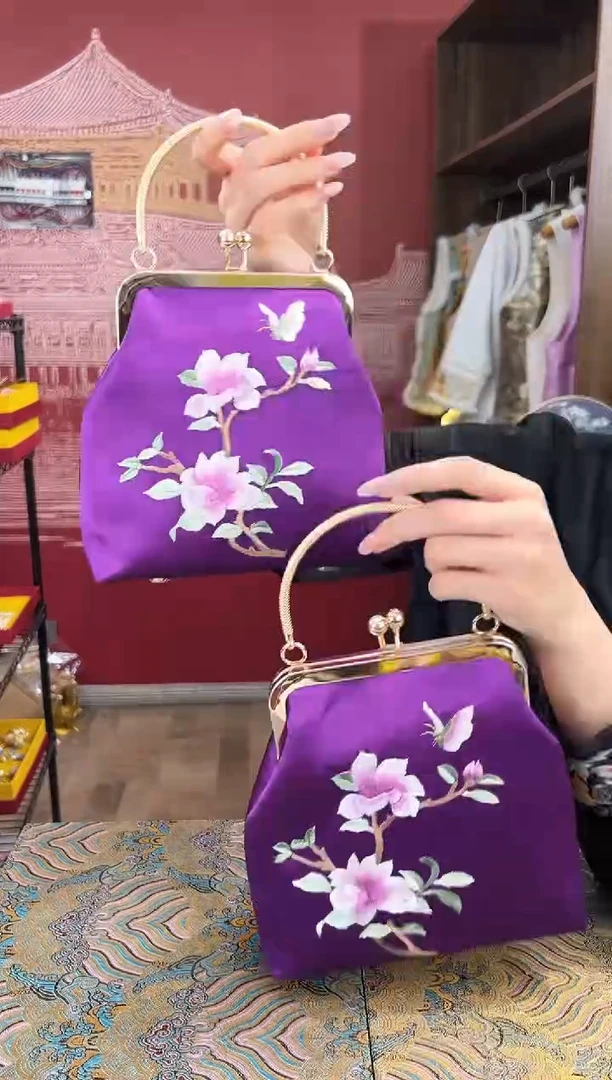 【闪购商品】刺绣刺绣打籽绣苏绣手工刺绣包包