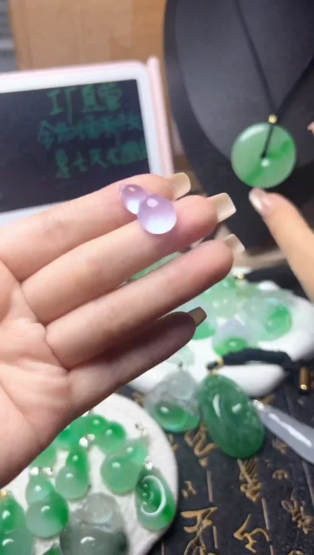 颈饰未镶嵌翡翠所见即所得，一图一物