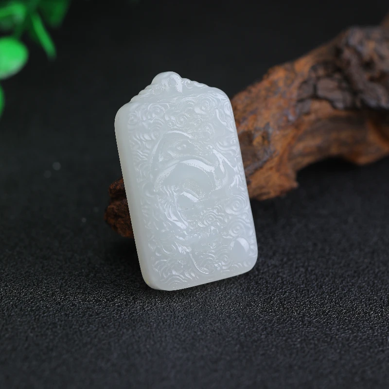 【星光村小飞D15828】和田玉龙行天下吊坠