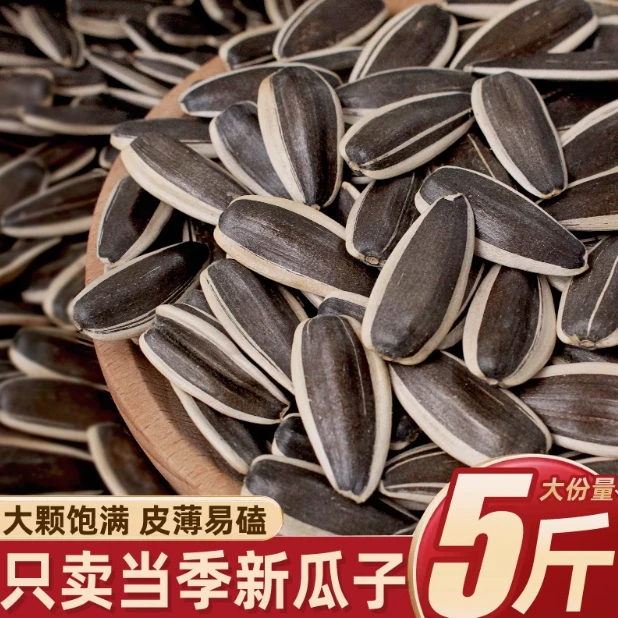 【5斤大花脸生瓜子】内蒙古生葵花籽大颗粒产地直发生瓜子零食