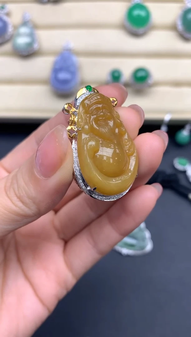 【闪购商品】翡翠颈饰18K金镶嵌423-中国好珍宝