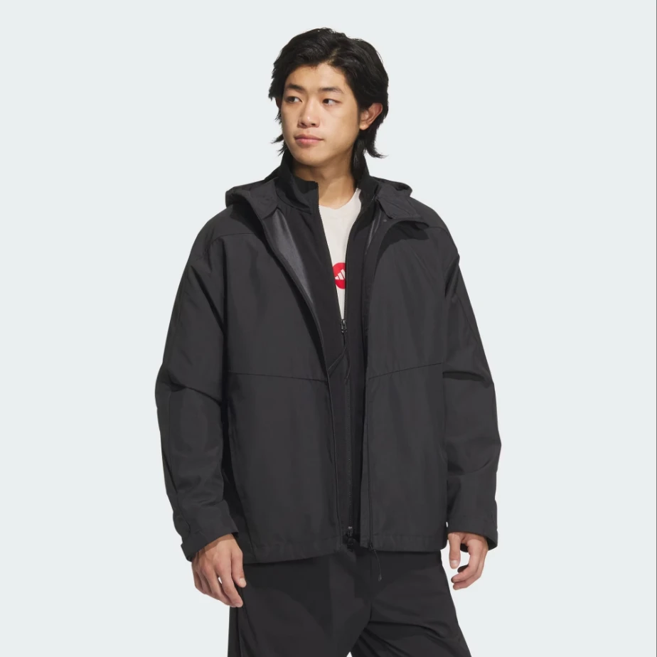 【滔搏联动】adidas阿迪达斯拒风拒水三合一软壳加绒夹克外套JZ8399