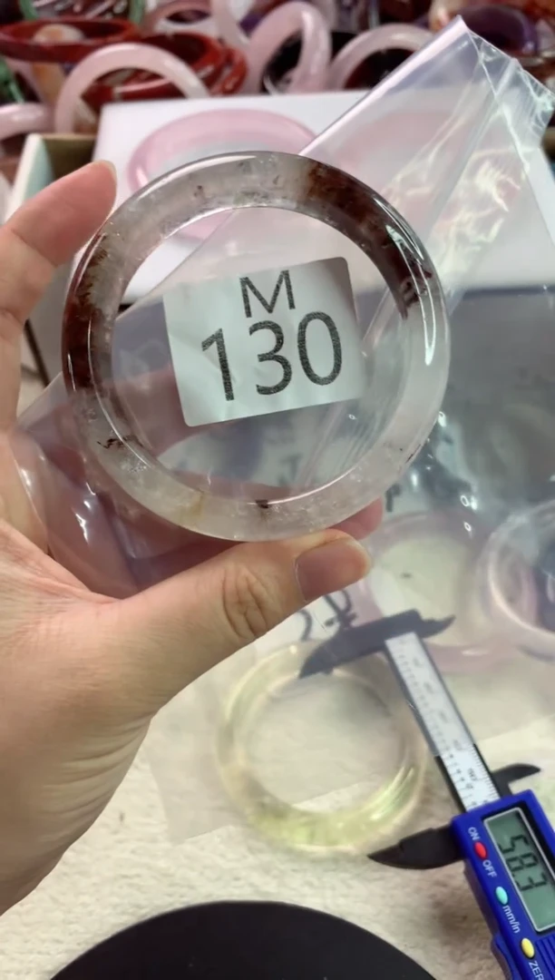 水晶珠宝半成品未镶嵌水晶手镯M130-61