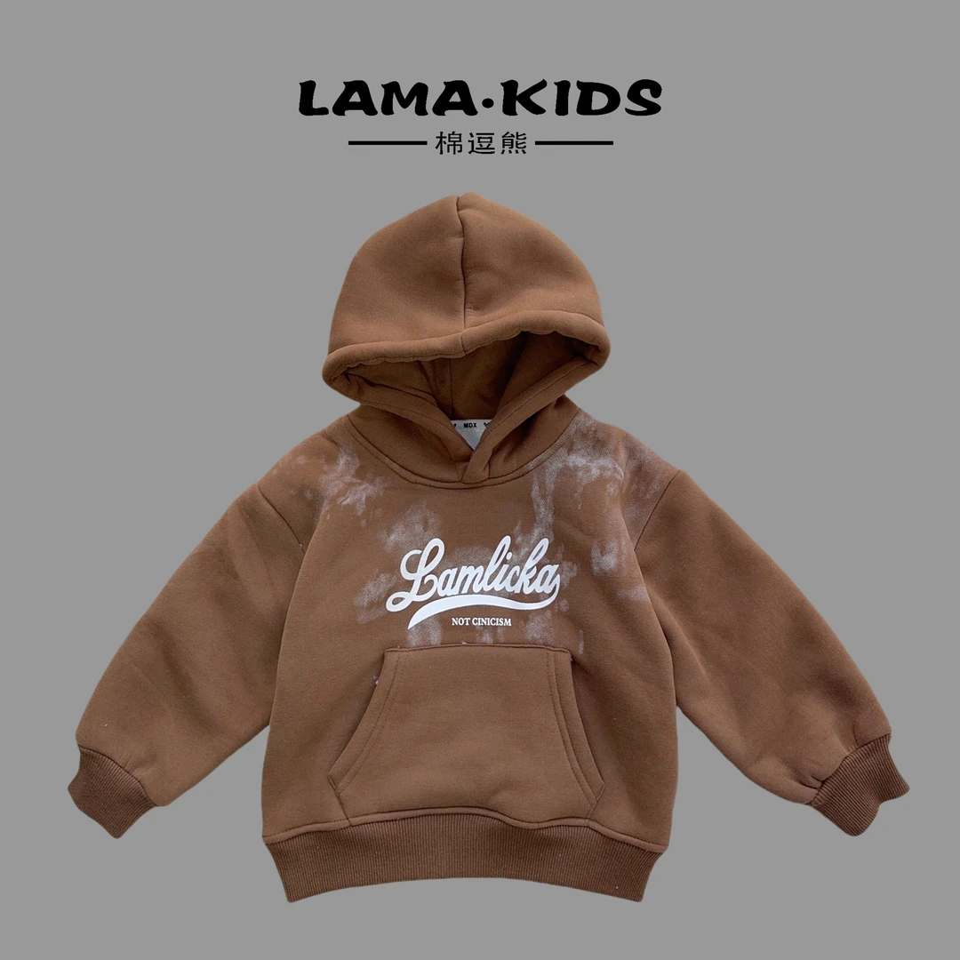 【棉逗熊品牌冬季】男童韩版冬季时尚休闲男童百搭卫衣-12348