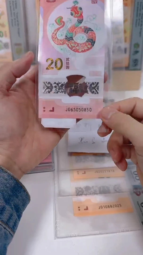 【闪购商品】塑料2025蛇钞单张J65050850