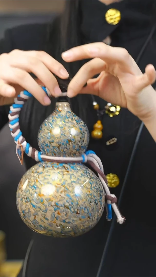 【闪购商品】XK234漆艺酒葫芦不包手串及旋转底座