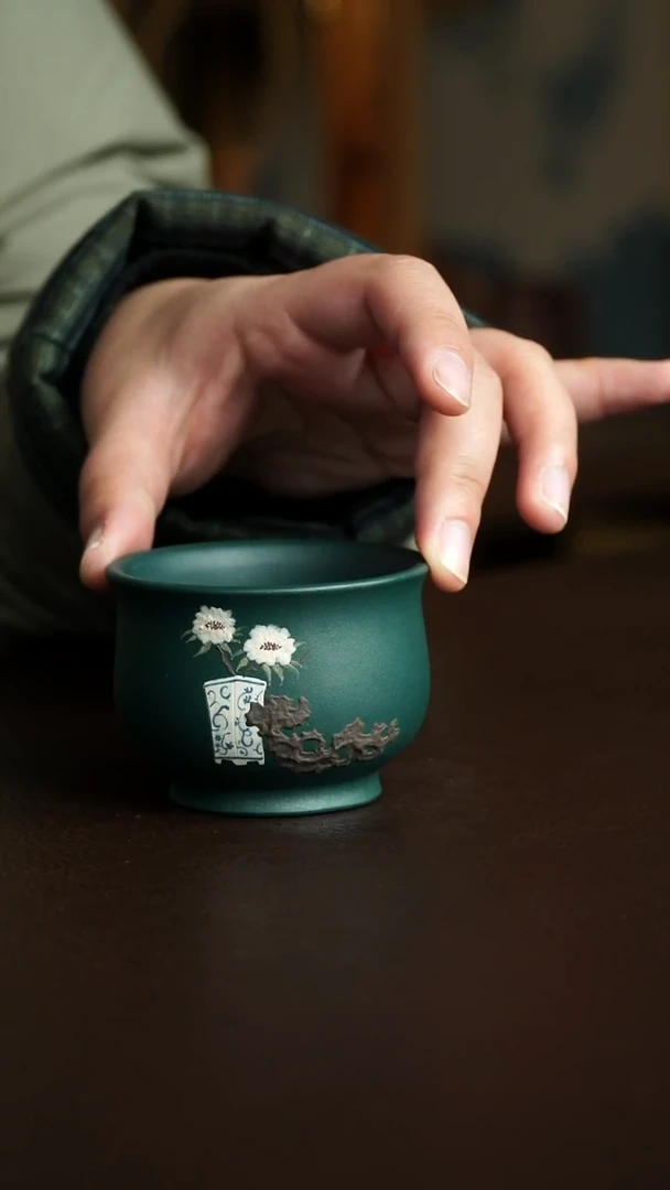 茶杯紫砂27号 清供杯 宜兴紫砂原矿作品