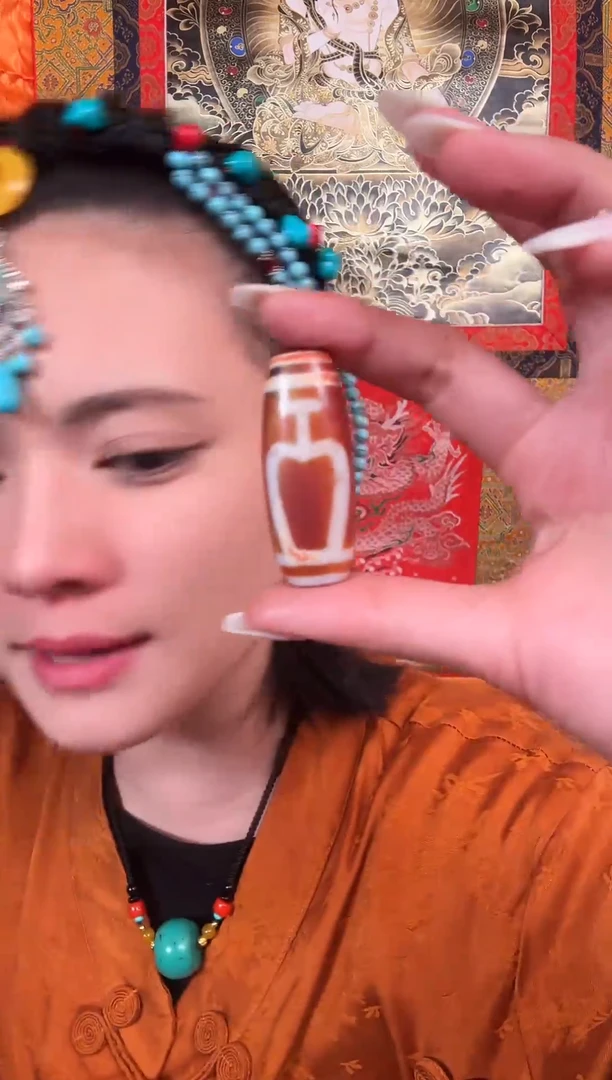 非金属无藏式风格扁宝瓶珠珠