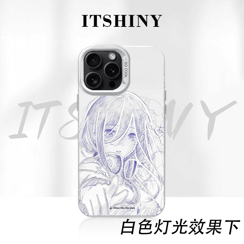 二次元线条三玖适用于苹果17华为p80荣耀小米VIVOPPO一加手机防摔