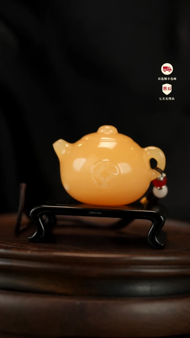 云南石修身养性把把壶手把件