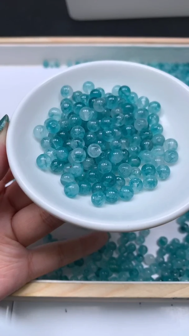 未镶嵌散珠碧玺A1790 帕蓝碧玺6mm30个6.8元