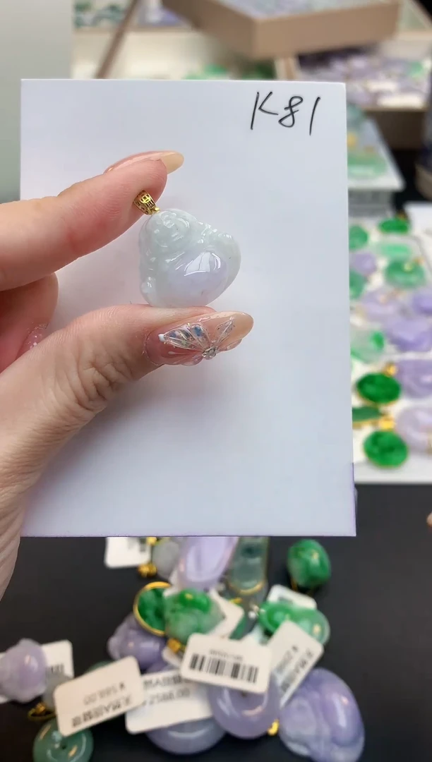 颈饰未镶嵌翡翠天然缅甸A货翡翠