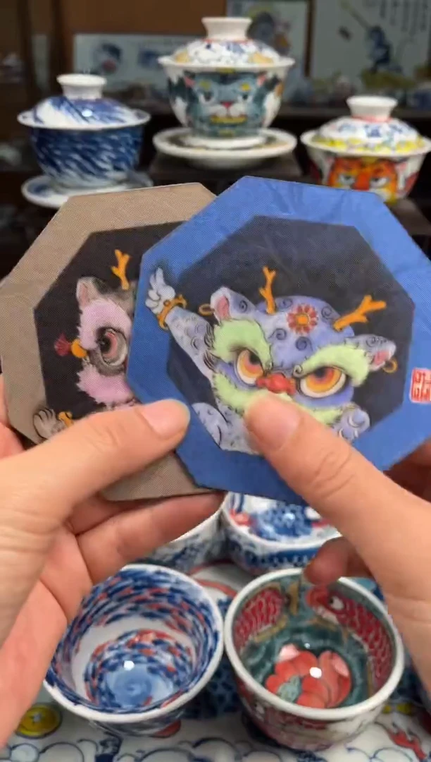 拙明院（宠粉价格）一对杯垫