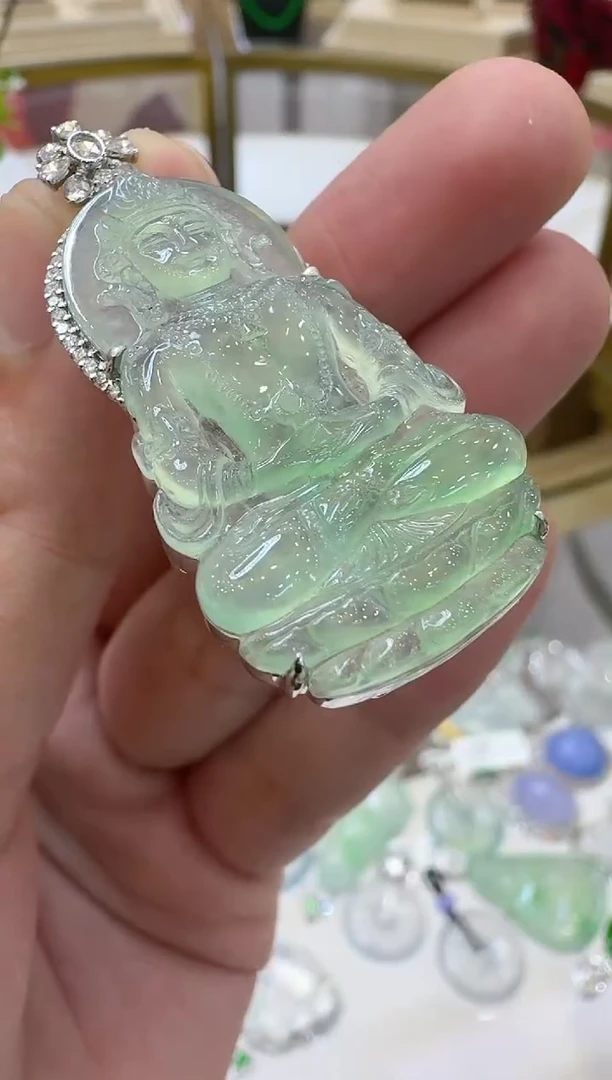 【闪购商品】翡翠吊坠(不含链)18K金镶嵌多样性团购发一件