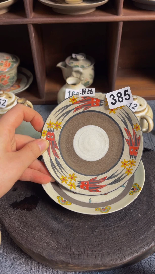 【闪购商品】花鱼微瑕手工杯垫