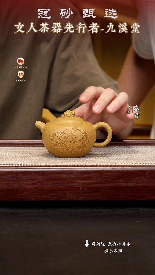 茶壶紫砂九溪堂壶24