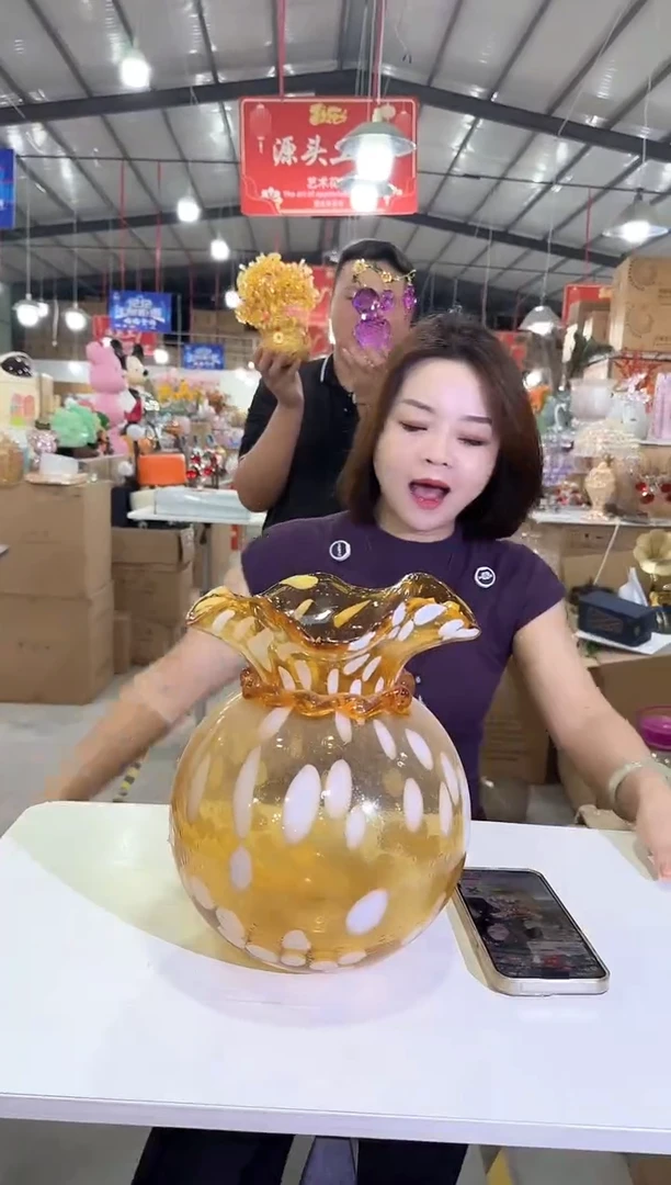 琉璃优选花瓶花器L-早5