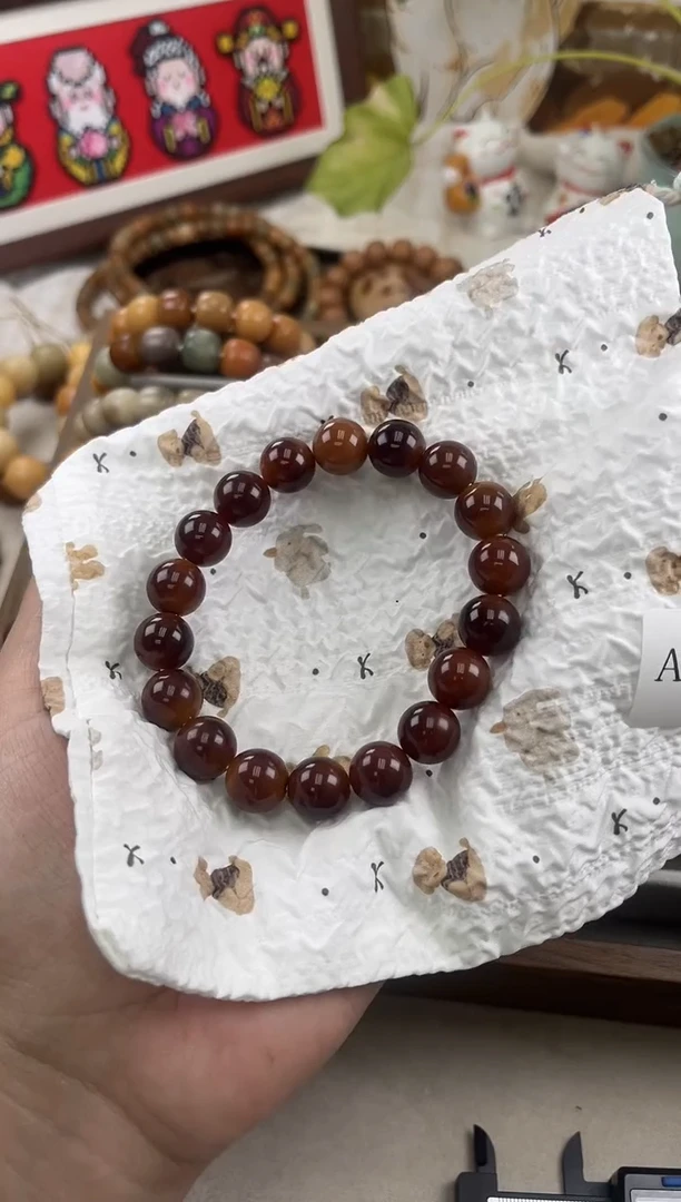 手串菩提根/象牙果?***花a957 水磨瑕疵13