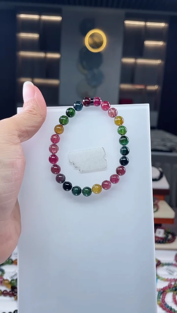 未镶嵌单圈手串碧玺 多样性发一条）Q