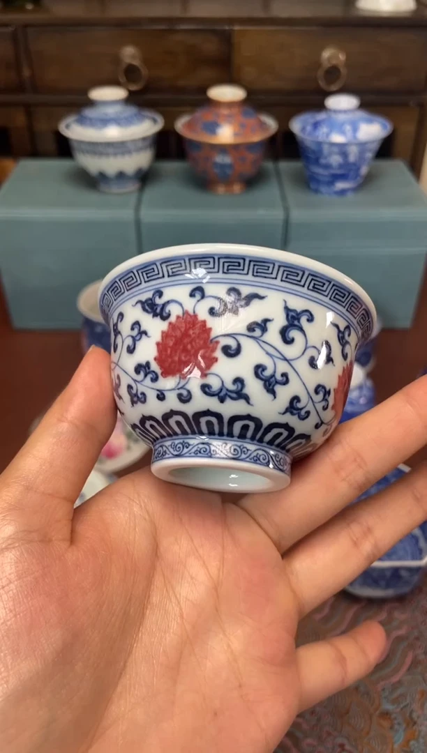 杯阳春白雪 缠枝压手
