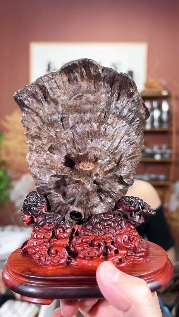 沉香吊坠冰**铁65号海南紫棋包头多样性发一