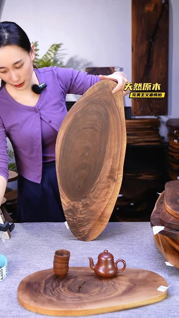 木北美黑胡桃原木.干裂疤结不属于商品质量问题完美主义者慎拍