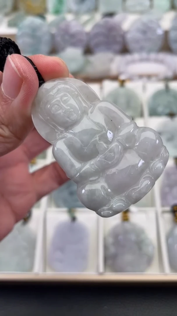 颈饰未镶嵌翡翠天然缅甸翡翠A货378