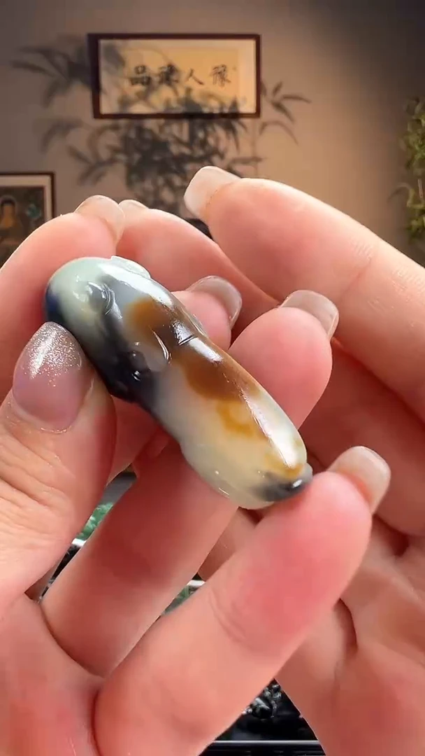 和田玉未镶嵌挂件e59