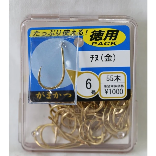 千又鱼钩日本GAMAKATSU伽玛卡兹经典德用盒钩千又钩型倒刺鱼钩(达