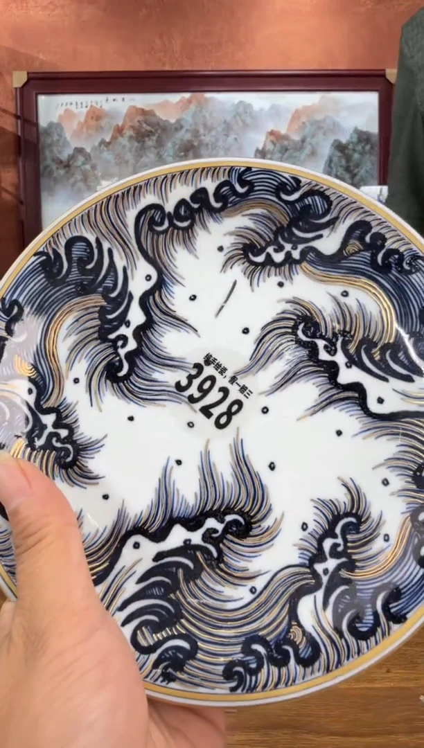 吴义松陶盟手工手绘陶瓷编码：3928